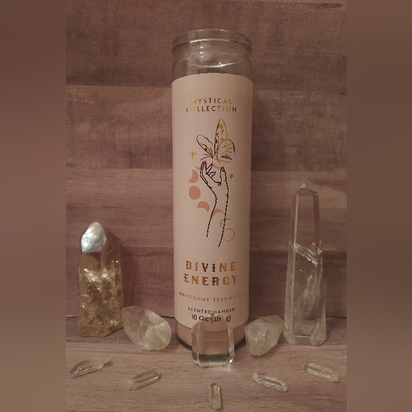 1 DAY SALE! Mahogany Teakwood Scented Candle Mystical Collection's Divine Energy - Picture 4 of 5